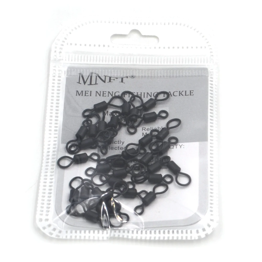 MNFT 30Pcs/Lot Black Matt Copper Rolling Connectors Swivel Big Eye Long Body Swivels
MNFT 30Pcs/Lot Black Matt Copper Rolling Connectors Swivel Big Eye Long Body Swivels