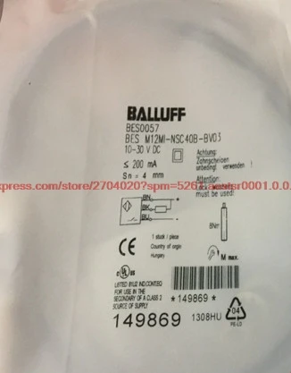 100% NEW BES M12MI-NSC40B-BV03 proximity switch inductive three-wire NPN normally open sensor
100% NEW BES M12MI-NSC40B-BV03 proximity switch inductive three-wire NPN normally open sensor