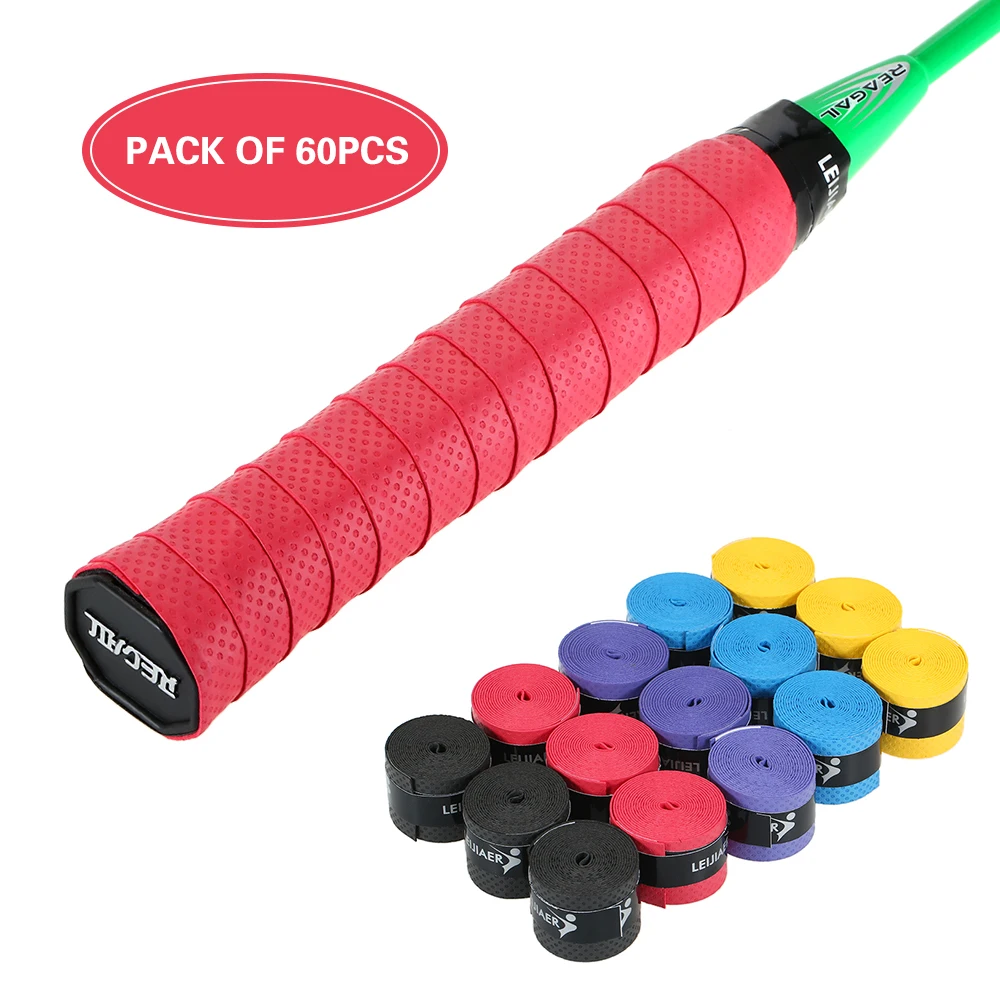 Pack of 15/60/100/pcs Tennis Racket Overgrips Anti-skid Sweat Tape Wraps Badminton Racquet Over Grip Fishing Rod Sweat Band
Pack of 15/60/100/pcs Tennis Racket Overgrips Anti-skid Sweat Tape Wraps Badminton Racquet Over Grip Fishing Rod Sweat Band