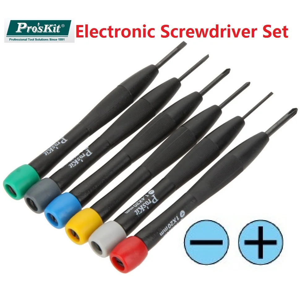 Pro'sKit Electronic Screwdriver Set Watch Repair Precision Screwdriver Kit DIY Cross Phillips Screwdriver Slotted Screwdriver
Pro'sKit Electronic Screwdriver Set Watch Repair Precision Screwdriver Kit DIY Cross Phillips Screwdriver Slotted Screwdriver