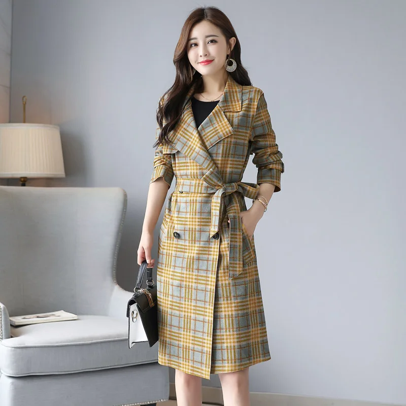 Women's Suede Trench Coat 2018 autumn new fashion slim double-breasted temperament elegant Trench Suede plaid Windbreaker Coat
Women's Suede Trench Coat 2018 autumn new fashion slim double-breasted temperament elegant Trench Suede plaid Windbreaker Coat