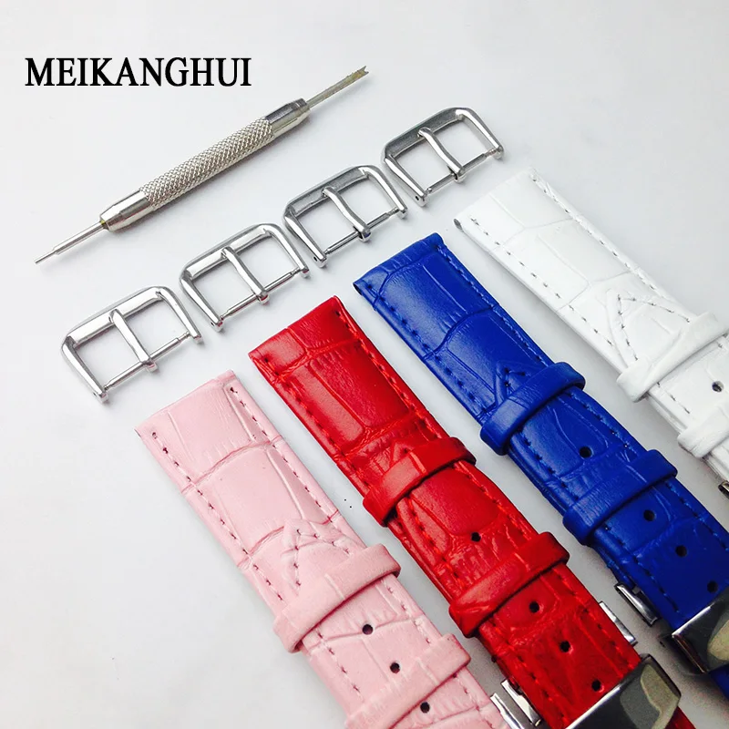 MEIKANGHUI Watchband 14 15 16 17 18 19 20 mm Soft Calf Genuine Leather Watch Strap Alligator Grain Watch Band for Tissot Seiko
MEIKANGHUI Watchband 14 15 16 17 18 19 20 mm Soft Calf Genuine Leather Watch Strap Alligator Grain Watch Band for Tissot Seiko