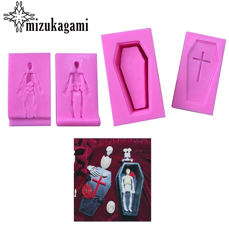 1pcs UV Resin Jewelry Silicone Mold 3D Stereoscopic Coffin Cross Skeleton For DIY Intersperse Decorate Making Pendant Jewelry
1pcs UV Resin Jewelry Silicone Mold 3D Stereoscopic Coffin Cross Skeleton For DIY Intersperse Decorate Making Pendant Jewelry