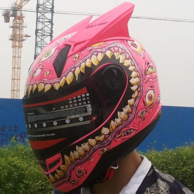 Moto Helmet,High-quality ABS resin motorcycle full face helmet, stylish 3D big mouth racing helmet, Capacete De Moto
Moto Helmet,High-quality ABS resin motorcycle full face helmet, stylish 3D big mouth racing helmet, Capacete De Moto