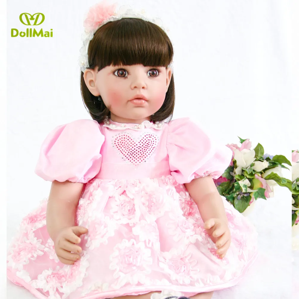 60cm Toddler girl reborn Vinyl Silicone Baby Doll alive 24inch Princess bebes reborn bonecas child Birthday Gift
60cm Toddler girl reborn Vinyl Silicone Baby Doll alive 24inch Princess bebes reborn bonecas child Birthday Gift