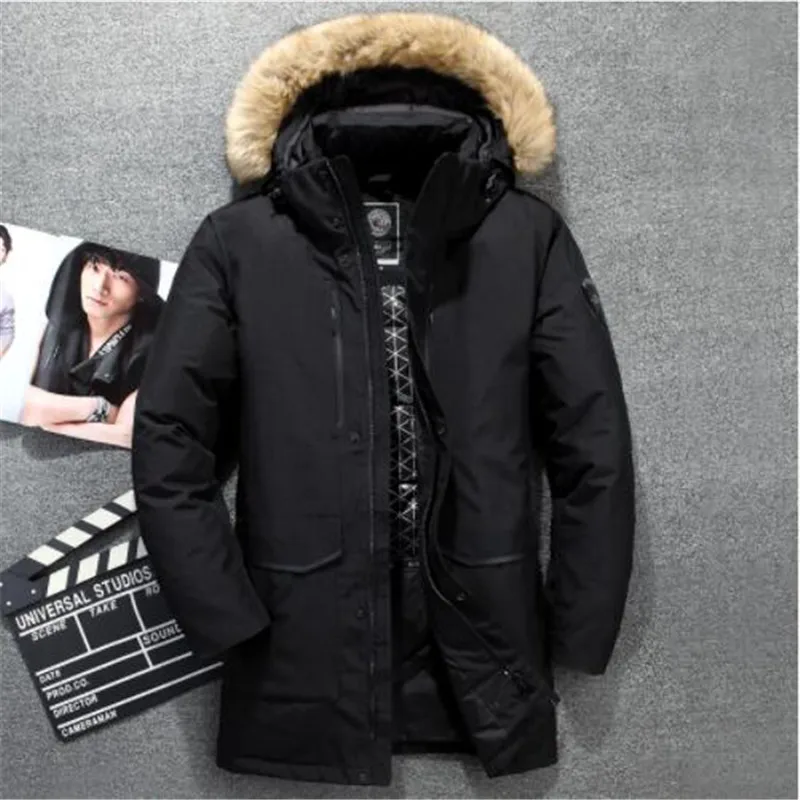 Real Fur Collar Men's Down Jacket Long Coat Windbreaker Thick Men's Winter Jackets Casual Down Coat Men Warm For -40 Degrees
Real Fur Collar Men's Down Jacket Long Coat Windbreaker Thick Men's Winter Jackets Casual Down Coat Men Warm For -40 Degrees