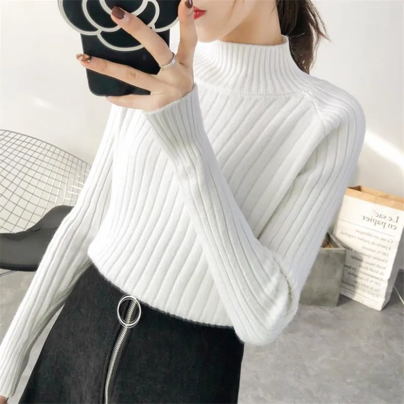 Turtleneck Cashmere Sweater Women Pullover Autumn Winter 2018 Fashion Long Sleeve Soft Warm Jumper Female Knitwear Sweater CM954
Turtleneck Cashmere Sweater Women Pullover Autumn Winter 2018 Fashion Long Sleeve Soft Warm Jumper Female Knitwear Sweater CM954