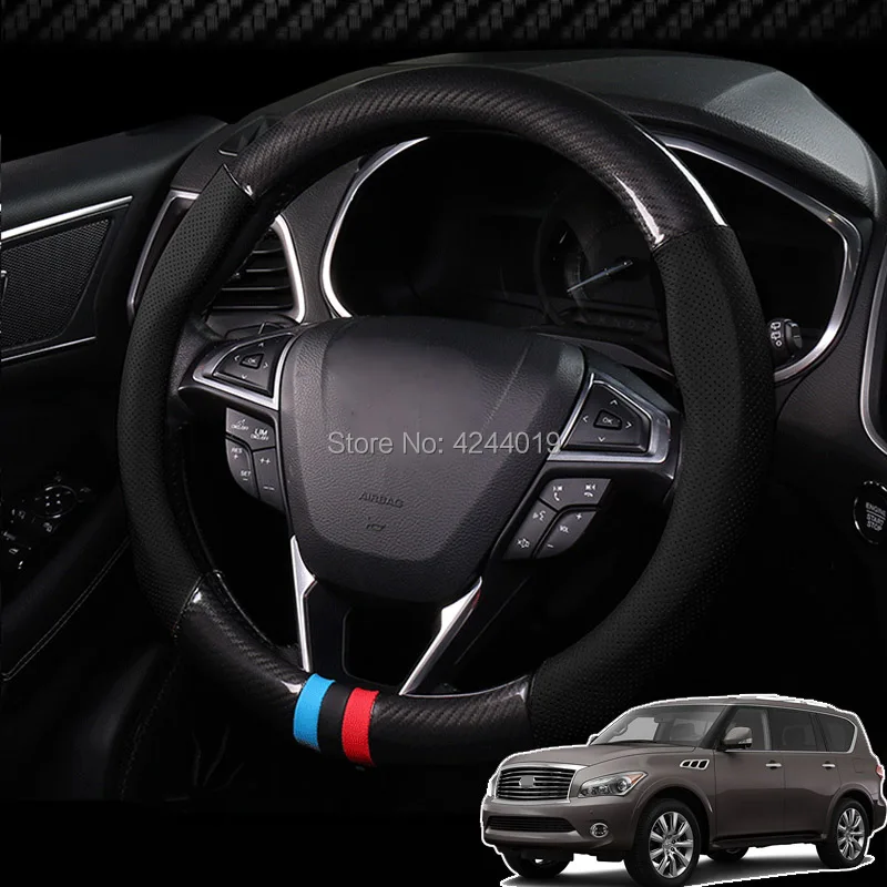 For Mitsubishi ASX Diameter 38CM Steering Wheel Cover Anti-Slip Carbon Fiber Top Leather Sport Style car accessories
For Mitsubishi ASX Diameter 38CM Steering Wheel Cover Anti-Slip Carbon Fiber Top Leather Sport Style car accessories