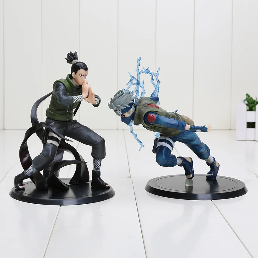 15 см аниме Nara Shikamaru + Hatake Kakashi ПВХ Фигурки игрушки Рождественская фигурка|naruto figure|pvc