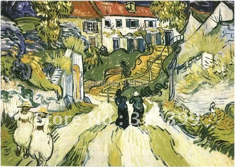 Linen Canvas Oil Painting reproduction,Village Street and Steps in Auvers with Figures by vincent van gogh,100%handmade,DHL
Linen Canvas Oil Painting reproduction,Village Street and Steps in Auvers with Figures by vincent van gogh,100%handmade,DHL