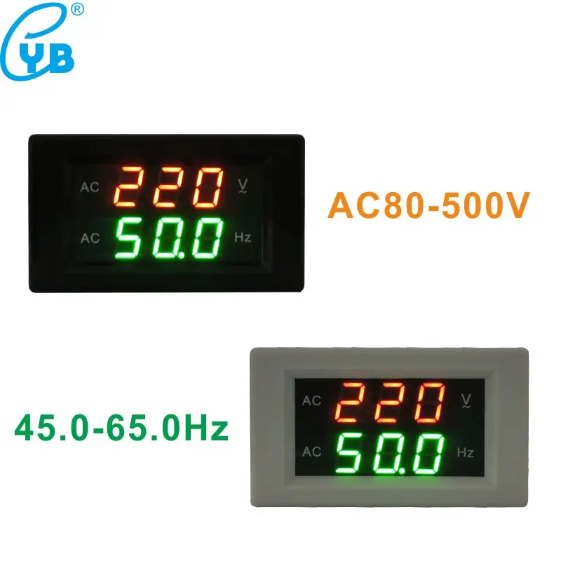 Цифровой вольтметр YB4835VF измеритель Гц/Гц переменный ток 80-500 В монитор напряжения