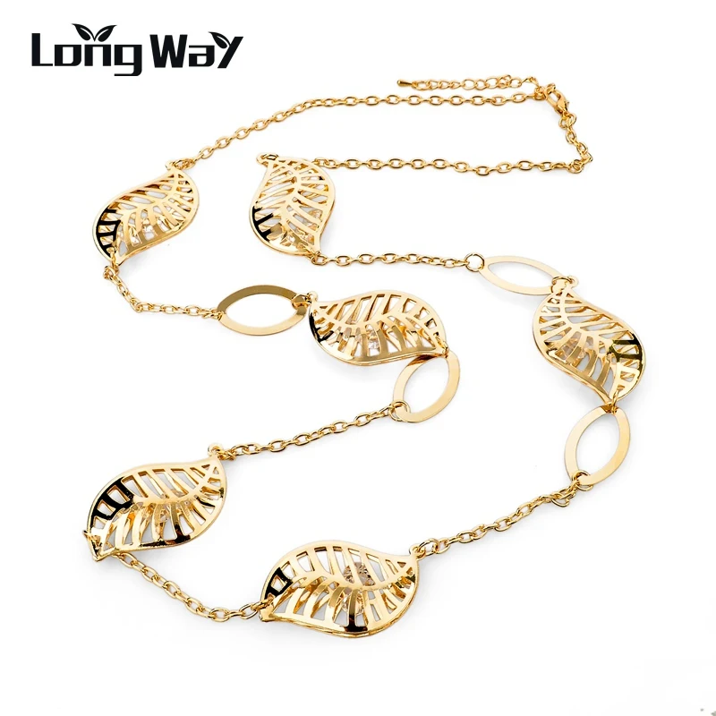 LongWay Silver Color Gold Color Jewelry Leaves Chain Statement Necklace Ethnic Vintage Long Necklaces For Women Sne150855
LongWay Silver Color Gold Color Jewelry Leaves Chain Statement Necklace Ethnic Vintage Long Necklaces For Women Sne150855