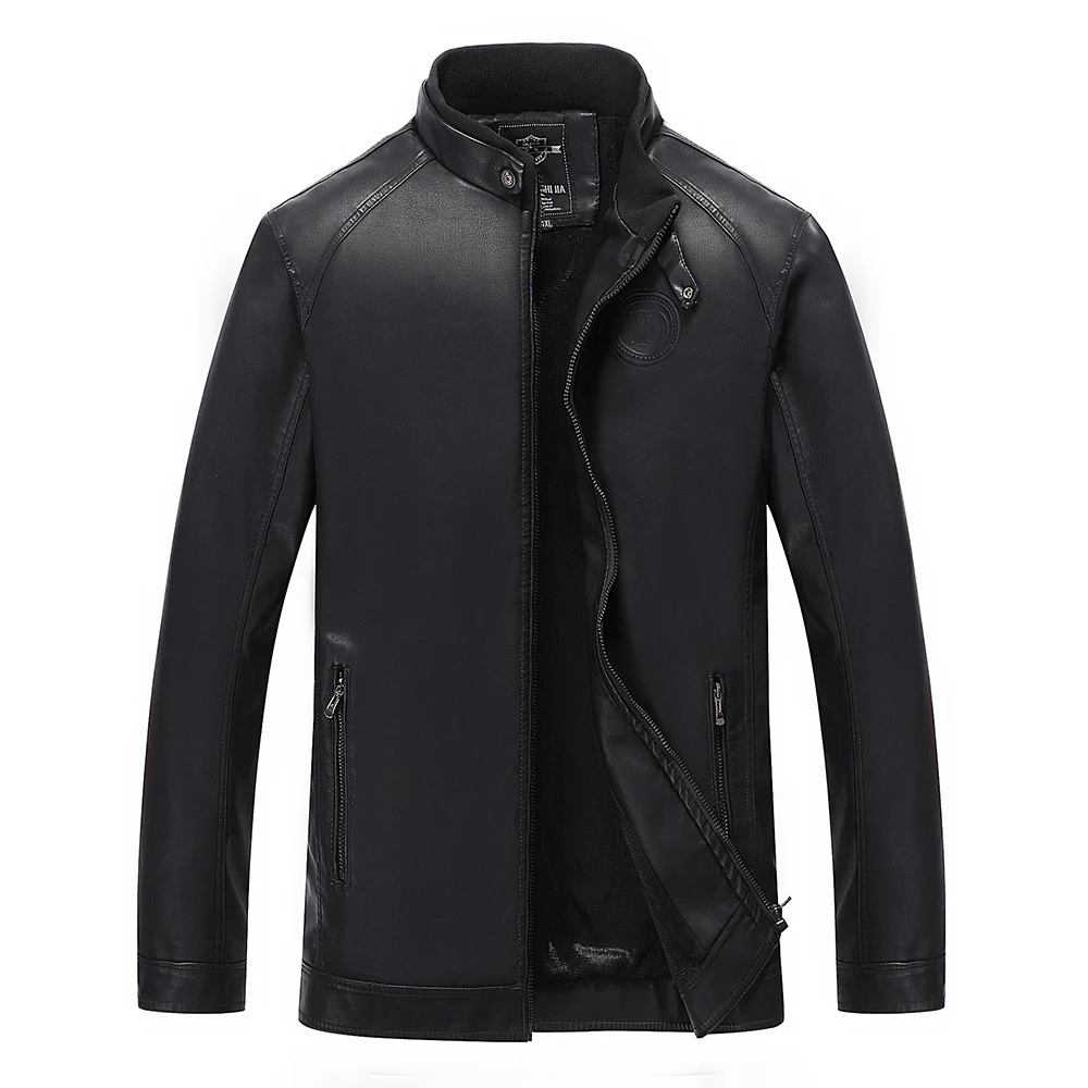 Men Leather Jacket New Slim Fit Solid Color Motorcycle Leather Jackets Russian Style Fashion Zipper Leather Jacket Size L-4XL
Men Leather Jacket New Slim Fit Solid Color Motorcycle Leather Jackets Russian Style Fashion Zipper Leather Jacket Size L-4XL