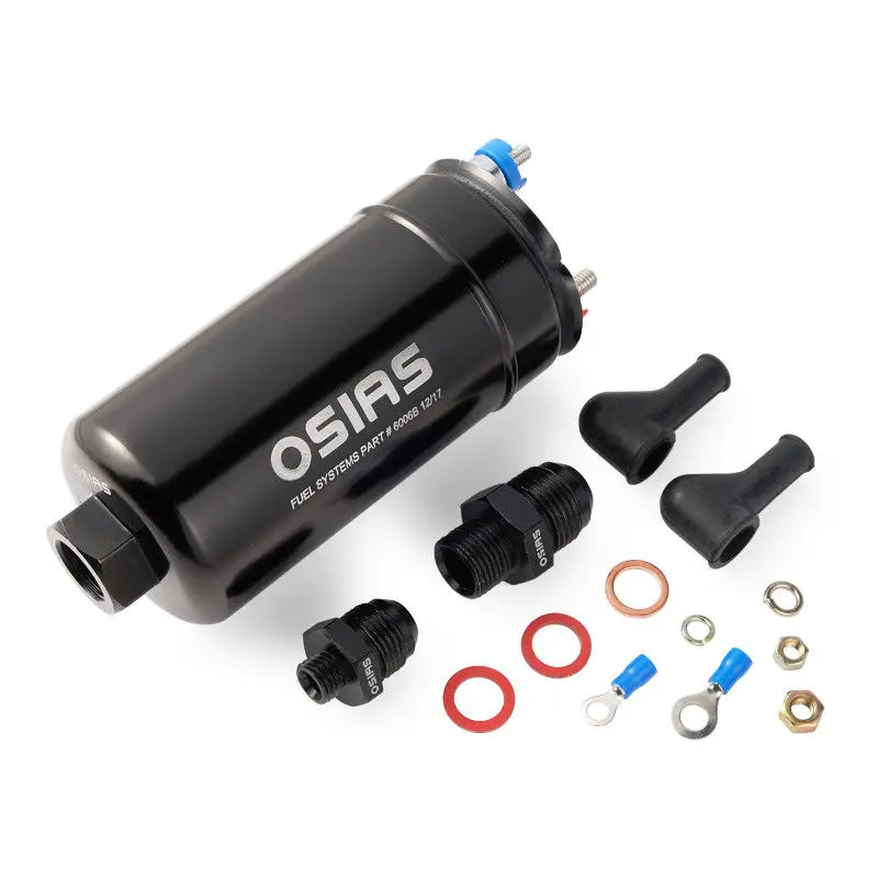 OSIAS Новый 380LPH встроенный внешний топливный насос 10AN вход + проверка Vavle 6AN выход с