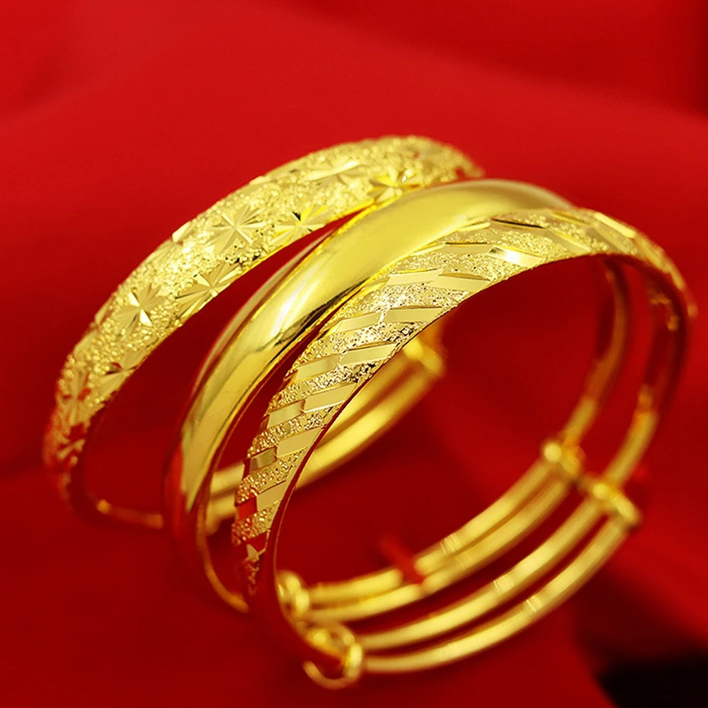 3- Style Expendable Bangle Yellow Gold Filled Classic Wedding Womens Adjustable Bangle Bracelet
3- Style Expendable Bangle Yellow Gold Filled Classic Wedding Womens Adjustable Bangle Bracelet