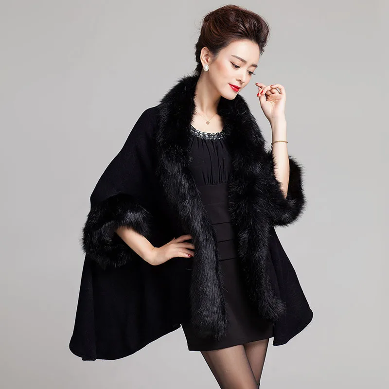 2018 Winter Warm Long Sleeves Knitted Faux Fur Poncho Cape Cashmere Solid Shawl Women Imitation Fur European Cardigan Coat
2018 Winter Warm Long Sleeves Knitted Faux Fur Poncho Cape Cashmere Solid Shawl Women Imitation Fur European Cardigan Coat
