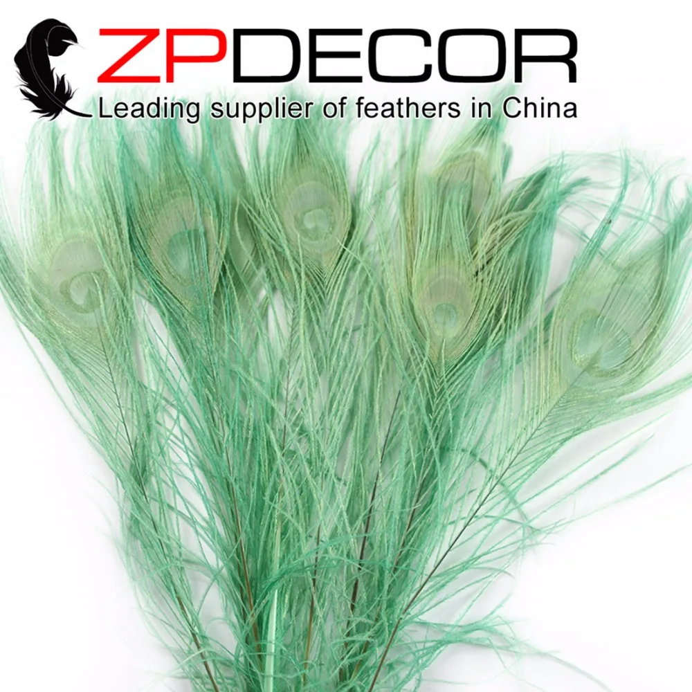 ZPDECOR 50pcs/lot 25-30cm(10-12inch) Hand Select Premium Quality Mint Green Dyed Peacock Feathers For Decorative
ZPDECOR 50pcs/lot 25-30cm(10-12inch) Hand Select Premium Quality Mint Green Dyed Peacock Feathers For Decorative
