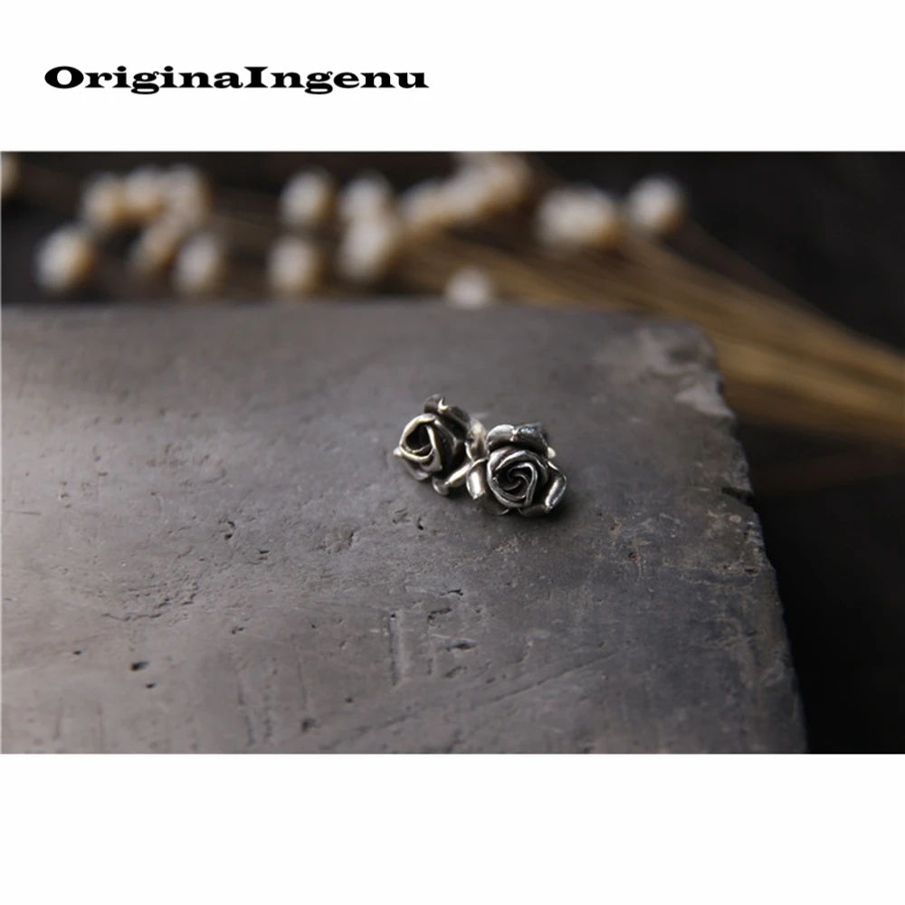 925 Silver Stud Earrings Rose Jewelry Brincos Pendientes Charm Vintage Minimalism Birthday Gift Oorbellen Earrings for Women
925 Silver Stud Earrings Rose Jewelry Brincos Pendientes Charm Vintage Minimalism Birthday Gift Oorbellen Earrings for Women