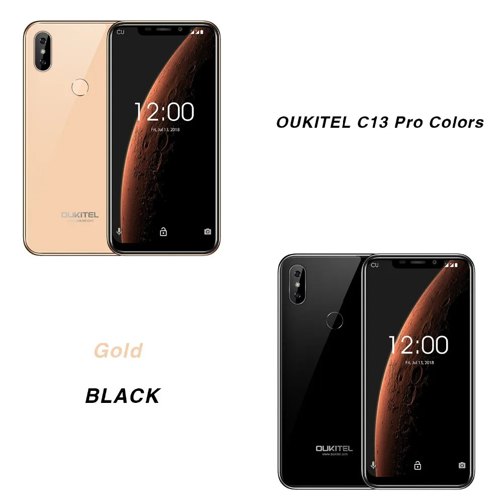 OUKITEL C13 Pro смартфон с 5 дюймовым дисплеем четырёхъядерным процессором MT6739 ОЗУ 2 Гб