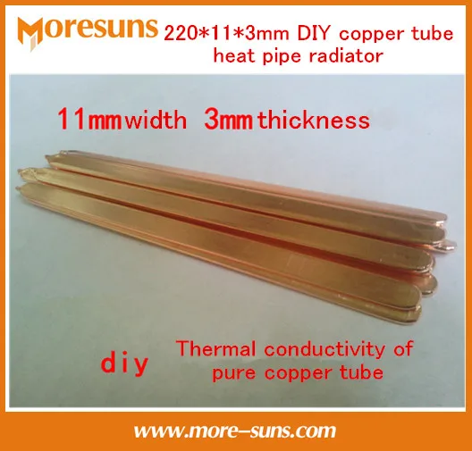 Free Ship 5pcs 220*11*3mm DIY Sintered heat pipe/copper tube heat pipe radiator/Thermal conductivity of pure copper tube
Free Ship 5pcs 220*11*3mm DIY Sintered heat pipe/copper tube heat pipe radiator/Thermal conductivity of pure copper tube