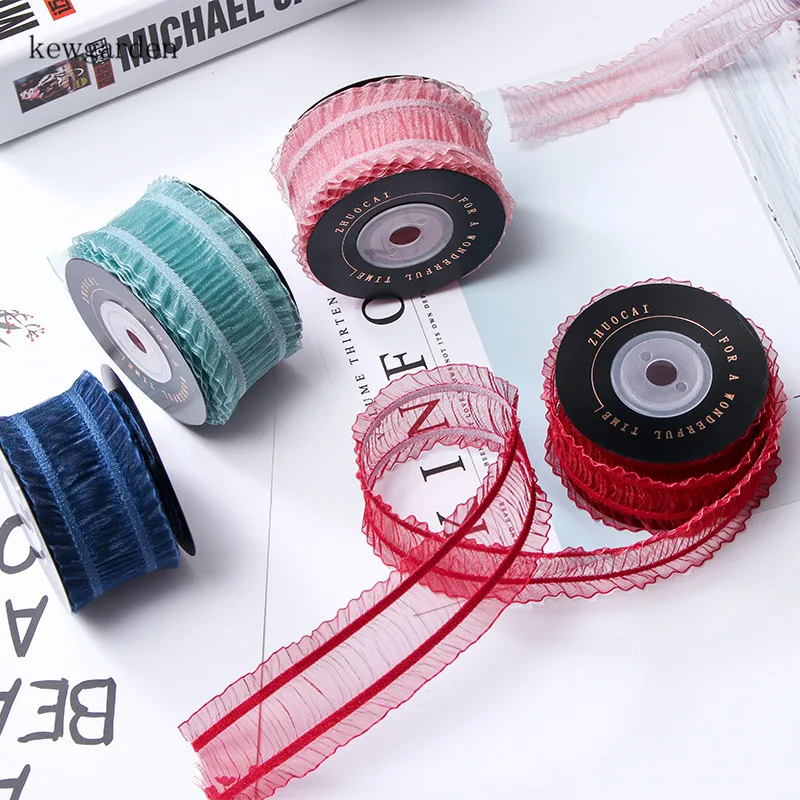 Kewgarden 1" 1.5" Fold Organza Ribbons DIY Hair Bow Brooch Accessories Satin Ribbon Handmade Tape Lace Fabric Wedding 5 Meters
Kewgarden 1" 1.5" Fold Organza Ribbons DIY Hair Bow Brooch Accessories Satin Ribbon Handmade Tape Lace Fabric Wedding 5 Meters