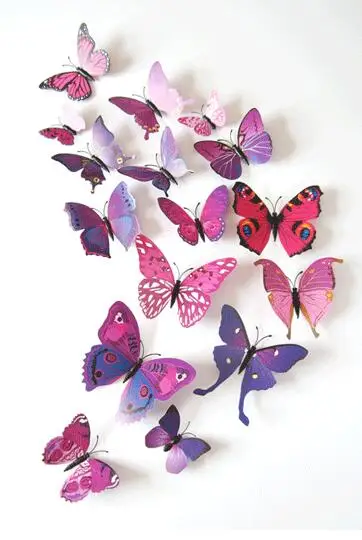 12PCS Creative Home Decoration Festival Party Decoration Multicolor 3D Magnet Butterfly Girl Child DIY Wall Sticker Art
12PCS Creative Home Decoration Festival Party Decoration Multicolor 3D Magnet Butterfly Girl Child DIY Wall Sticker Art