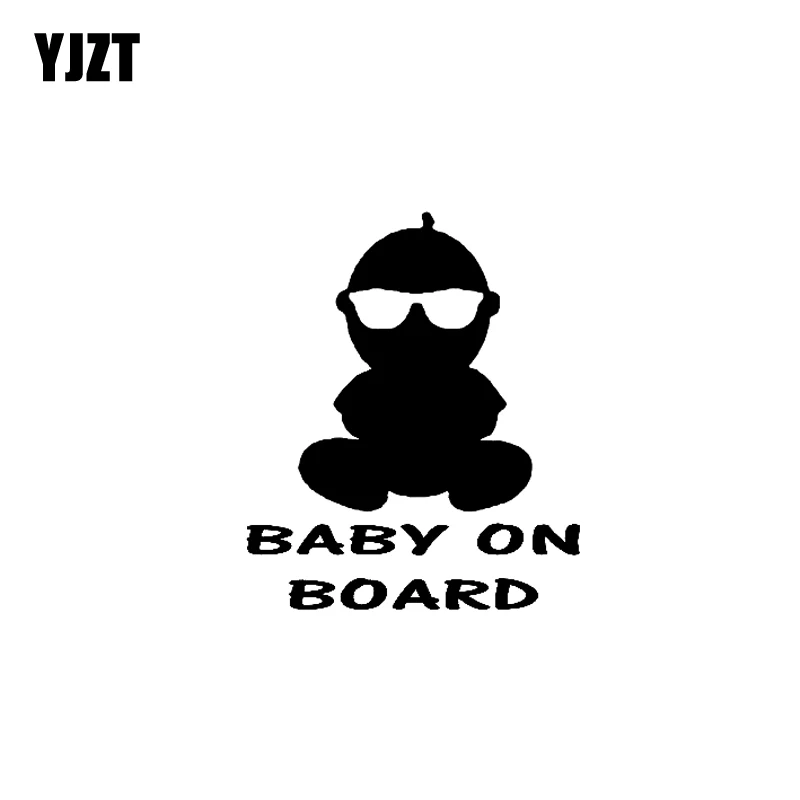 YJZT 11.1CM*13CM BABY ON BOARD Sunglasses Funny Car Sticke Decal Vinyl Black/Silver C10-00519
YJZT 11.1CM*13CM BABY ON BOARD Sunglasses Funny Car Sticke Decal Vinyl Black/Silver C10-00519