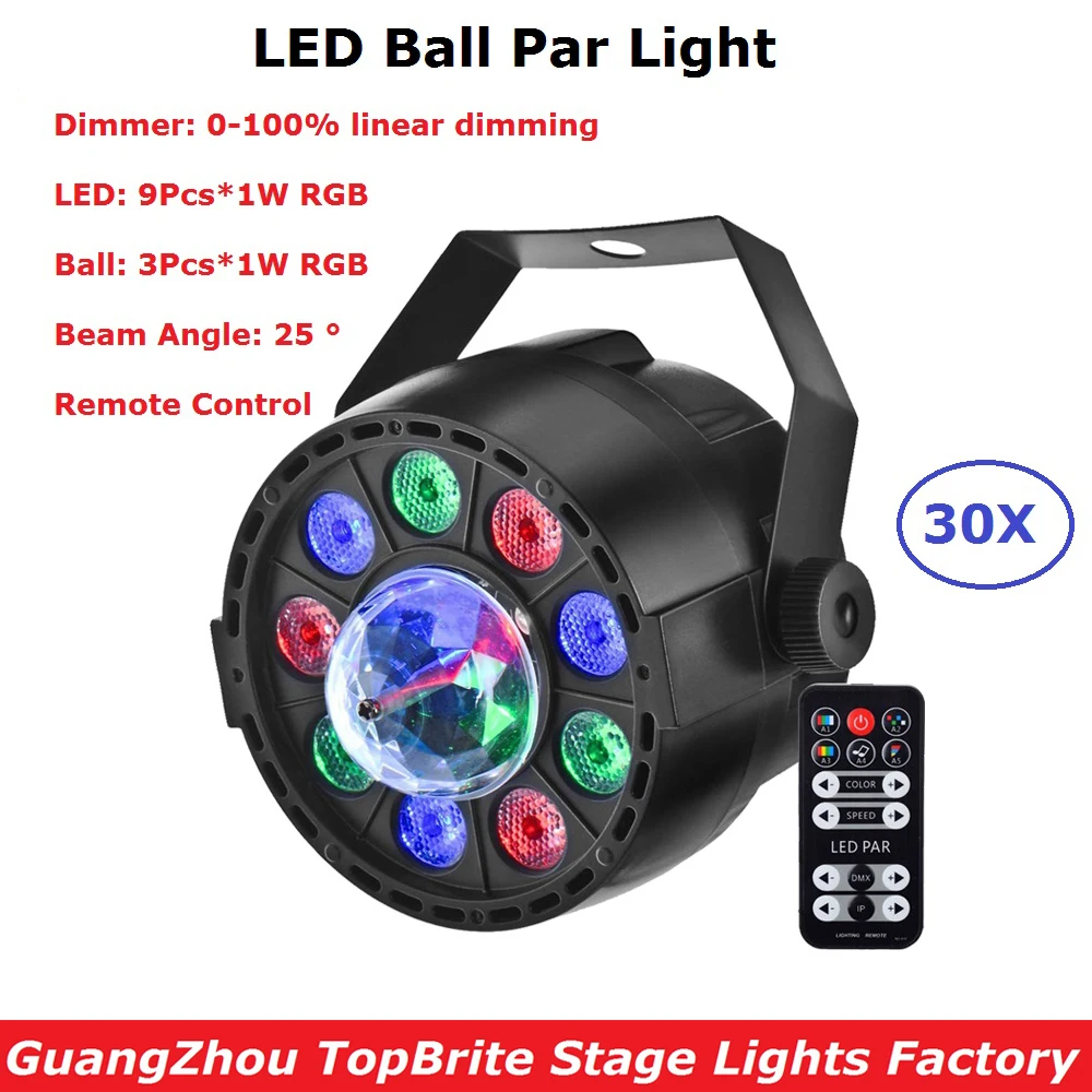 30 Unit LED Flat Par Light 9X1W + 3X1W RGB 3IN1 LED Stage Light DJ Light DMX Led Par Party Lights With Remote Control Fast Ship
30 Unit LED Flat Par Light 9X1W + 3X1W RGB 3IN1 LED Stage Light DJ Light DMX Led Par Party Lights With Remote Control Fast Ship