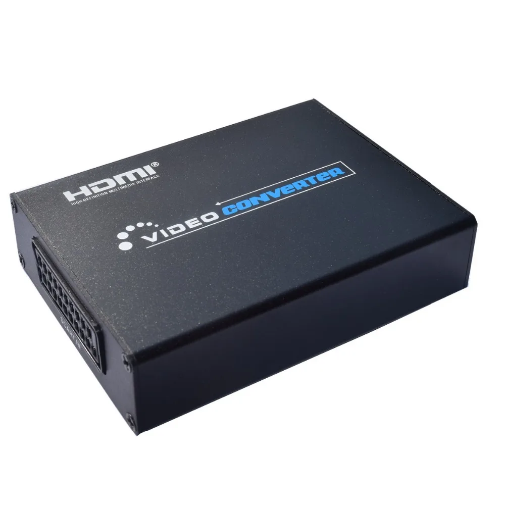 Из scart в HDMI конвертер Splitter 5 V Поддержка 3D 1080 P HDTV видео преобразователь для NTSC PAL SECAM