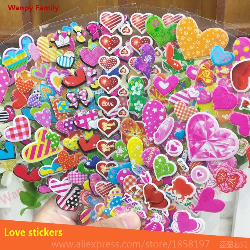 10 sheets/set heart-shaped Stickers,Very cute heart wall stickers for Kids birthday gift Home decor stickers
10 sheets/set heart-shaped Stickers,Very cute heart wall stickers for Kids birthday gift Home decor stickers
