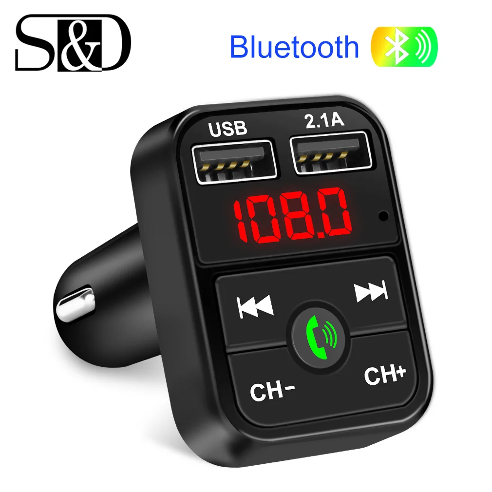 Автомобильный комплект Bluetooth беспроводной fm передатчик громкой связи lcd MP3 плеер