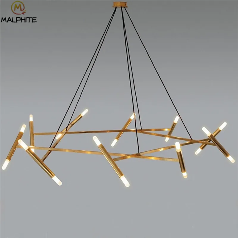Modern Golden pendant lights Living room lustre hanging pendant lamp Home decor Lighting fixture Dining Room Suspension Luminaie
Modern Golden pendant lights Living room lustre hanging pendant lamp Home decor Lighting fixture Dining Room Suspension Luminaie