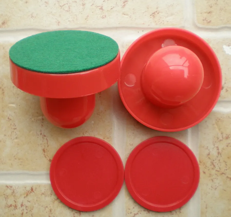 FREE SHIPPING Air hockey table red 2pcs 67mm Goalies Mallets Felt Pusher 2pcs 50mm Puck 671
FREE SHIPPING Air hockey table red 2pcs 67mm Goalies Mallets Felt Pusher 2pcs 50mm Puck 671