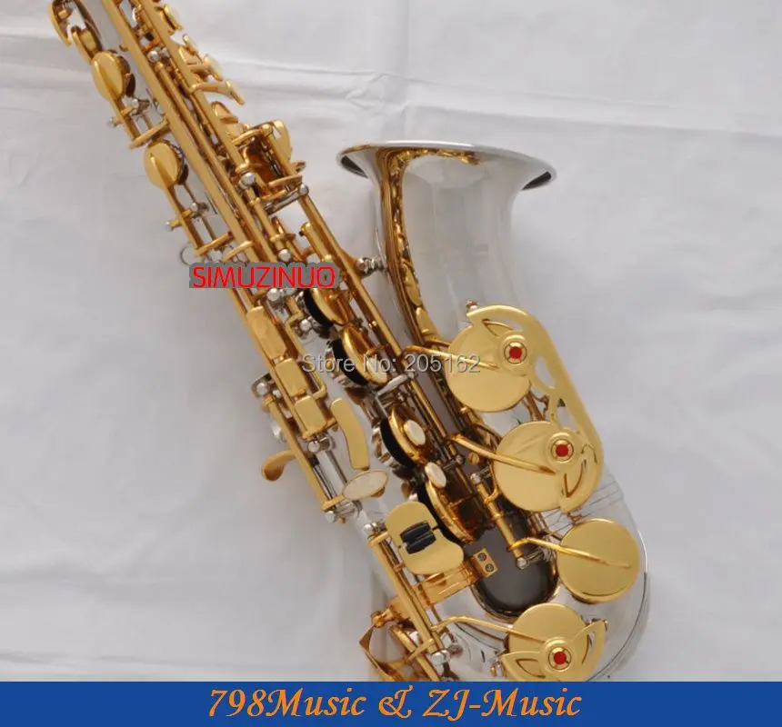 Профессиональный альт-саксофон из никеля, серебра, золота, sax Eb High F #, саксофон, новая модель
Профессиональный альт-саксофон из никеля, серебра, золота, sax Eb High F #, саксофон, новая модель