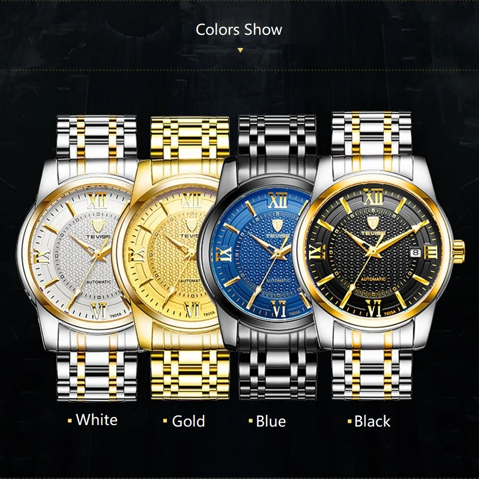 Top Luxury Brand Tevise Casual Men's Watch Calendar Automatic Mechanical Watch Stainless Steel Waterproof Luminous Men's Casual
Top Luxury Brand Tevise Casual Men's Watch Calendar Automatic Mechanical Watch Stainless Steel Waterproof Luminous Men's Casual