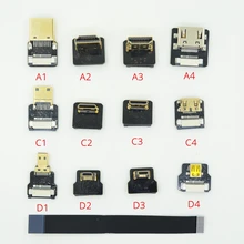 FPV микро & мини hdmi Совместимость с углом 90 градусов адаптер FPC