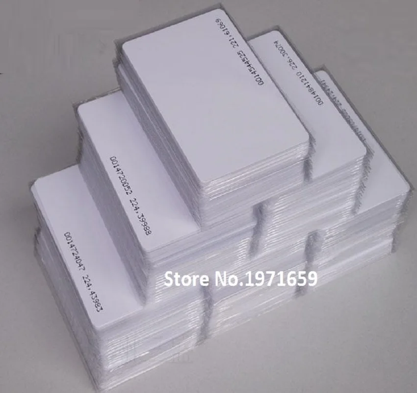 200pcs/lot 125Khz White TK/EM4100 RFID Tags ID thin Cards for Door Control Entry Access Control System
200pcs/lot 125Khz White TK/EM4100 RFID Tags ID thin Cards for Door Control Entry Access Control System