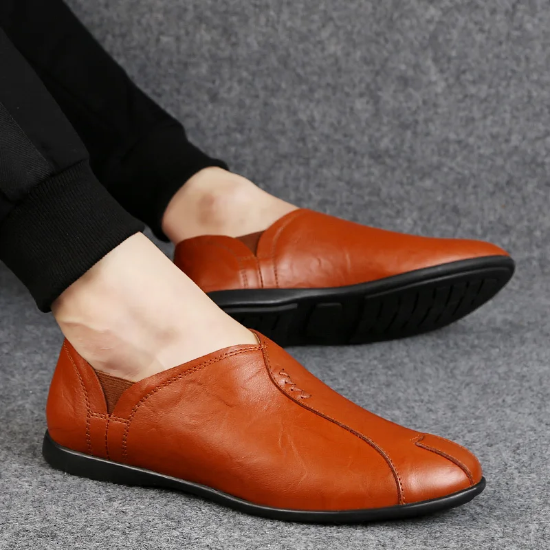 Fashion Men's Shoes Casual 2021 New Genuine Leather Loafers Male Slip On Shoe Man Platform Big Size 36-46 Driving Shoes For Men
Fashion Men's Shoes Casual 2021 New Genuine Leather Loafers Male Slip On Shoe Man Platform Big Size 36-46 Driving Shoes For Men