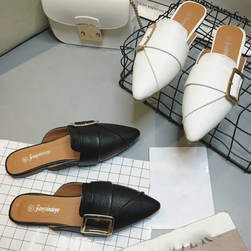 Women Flat Slippers Slip On Mules Women Casual Chain British Shoes Platform Sandals Chaussure Big Size Shoes Slippers
Women Flat Slippers Slip On Mules Women Casual Chain British Shoes Platform Sandals Chaussure Big Size Shoes Slippers