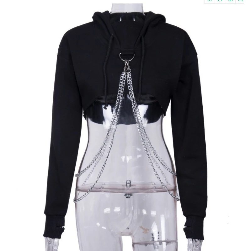 Black Red Nightclub Bar DJDS Costumes Female Singer Hip-Hop Street Dance Jazz Dance Performance Costume Metal Chain Tops DWY1551
Black Red Nightclub Bar DJDS Costumes Female Singer Hip-Hop Street Dance Jazz Dance Performance Costume Metal Chain Tops DWY1551