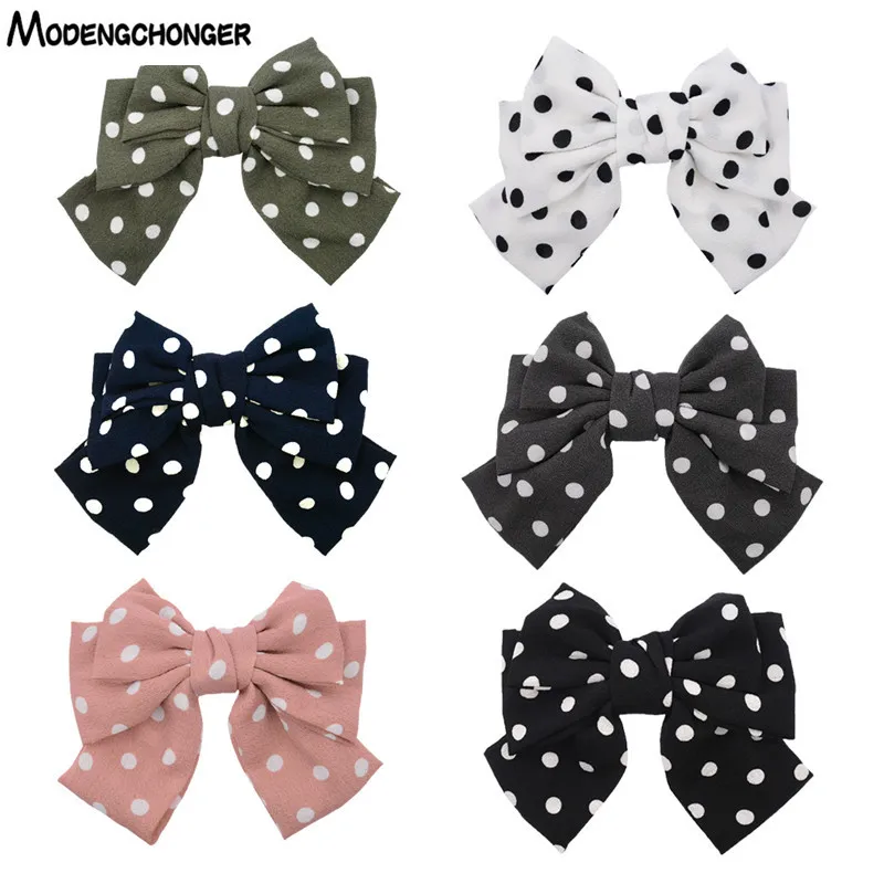 New Quality Big Large For Girls Hair Bow Sweet Dots Barrette Hair Clips Spring Clip Women Ponytail Hairgrips Hair Accessories
New Quality Big Large For Girls Hair Bow Sweet Dots Barrette Hair Clips Spring Clip Women Ponytail Hairgrips Hair Accessories