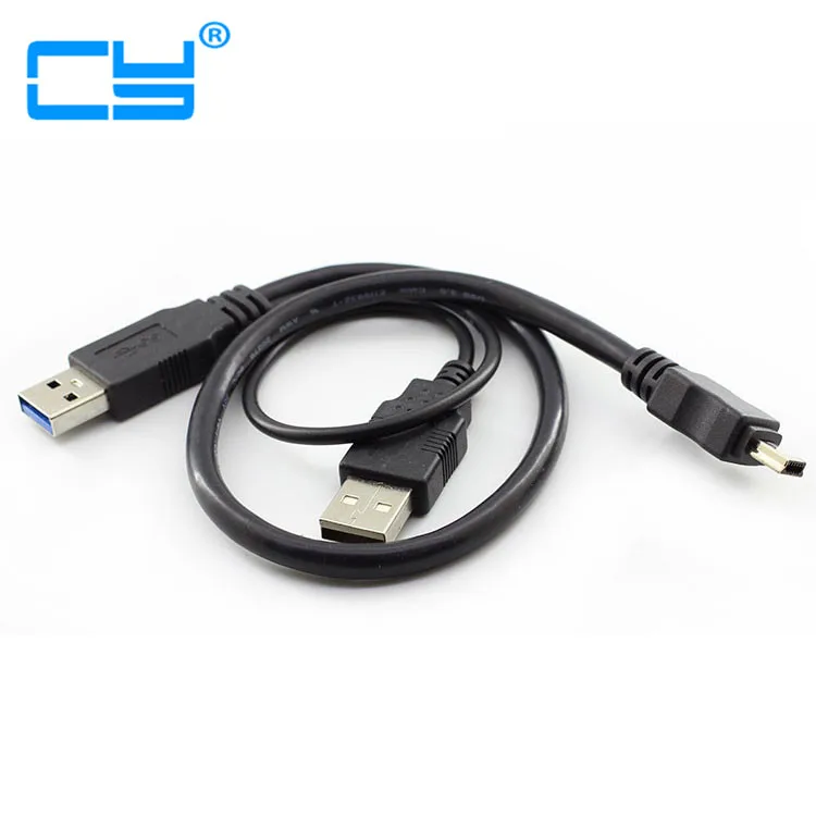 Кабель USB 3,0 «папа»-«Мини» USB 3,0 Y с дополнительным кабелем питания USB 2,0 для мобильного жесткого диска 40 см
Кабель USB 3,0 «папа»-«Мини» USB 3,0 Y с дополнительным кабелем питания USB 2,0 для мобильного жесткого диска 40 см
