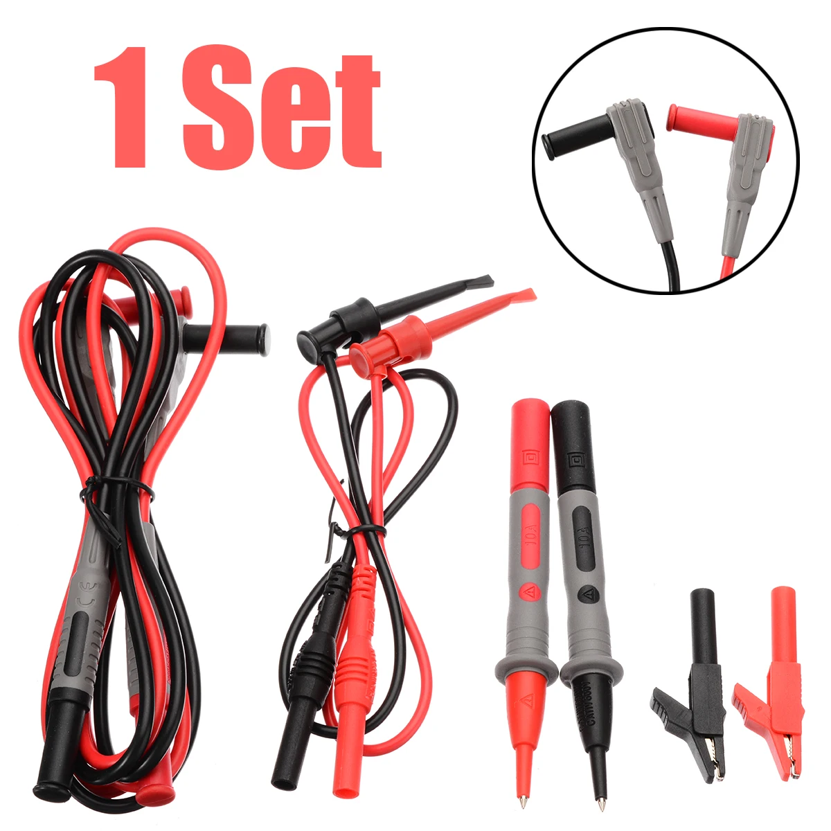 8pcs Test Clip Lead Line Kit Multimeter Heavy Duty Tester Probe Alligator Clip Test Lead
8pcs Test Clip Lead Line Kit Multimeter Heavy Duty Tester Probe Alligator Clip Test Lead