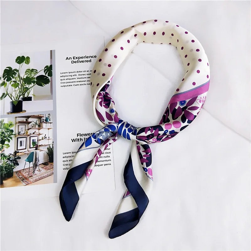 Yishine 70*70 CM New Fashion Florals Dots Printed Women Shawl Satin Small Squares Head Bag Decorative Scarves Silk Scarf
Yishine 70*70 CM New Fashion Florals Dots Printed Women Shawl Satin Small Squares Head Bag Decorative Scarves Silk Scarf