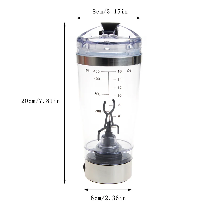 450ml BPA Protein Shaker Vortex Water Bottle Electric Automatic Mixer Smart Cup Mar28
450ml BPA Protein Shaker Vortex Water Bottle Electric Automatic Mixer Smart Cup Mar28