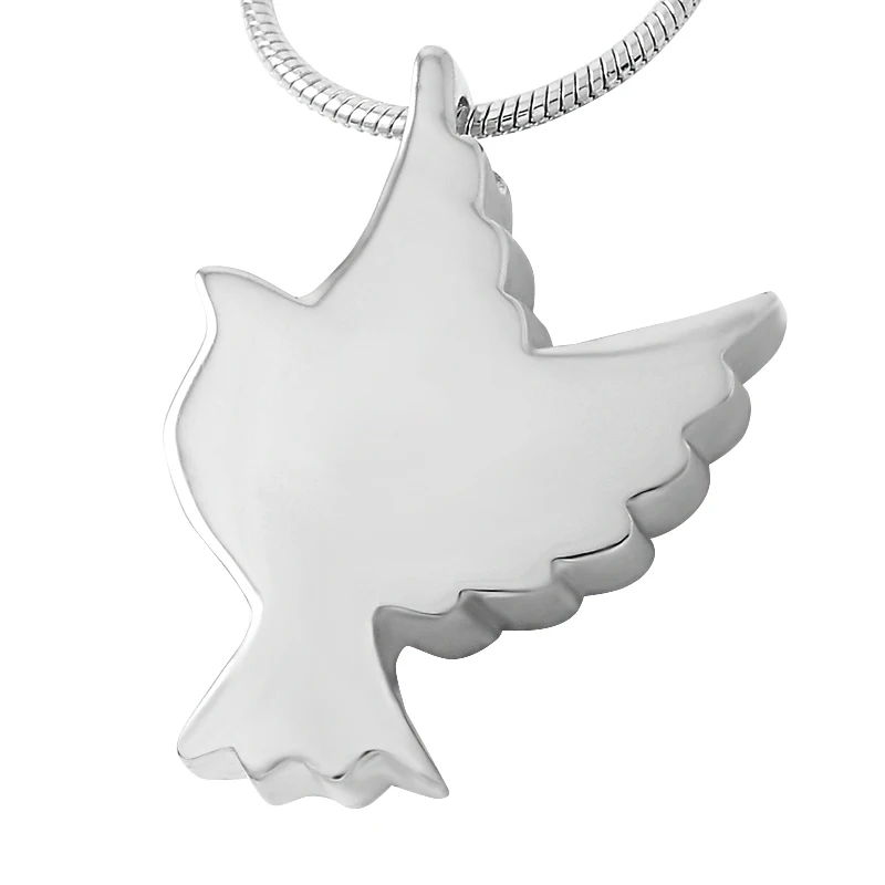 JJ9496 Dove Stainless Steel Keepsake Jewelry For Ashes Of Loved Ones Free Engravaing Memorial Cremation Necklace Pendant
JJ9496 Dove Stainless Steel Keepsake Jewelry For Ashes Of Loved Ones Free Engravaing Memorial Cremation Necklace Pendant
