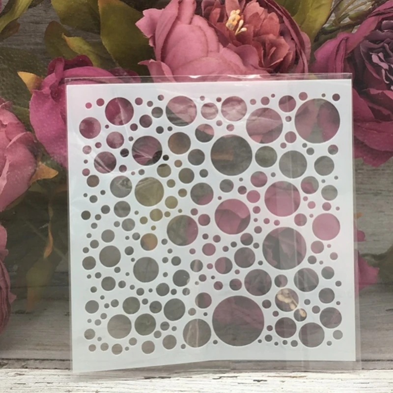 1Pcs 5*5" Bubble Texture DIY Layering Stencils Wall Painting Scrapbook Coloring Embossing Album Decorative Paper Card Template
1Pcs 5*5" Bubble Texture DIY Layering Stencils Wall Painting Scrapbook Coloring Embossing Album Decorative Paper Card Template