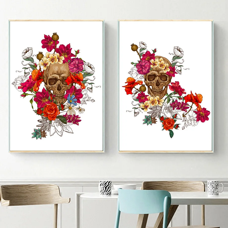 Skull Flower Wall Art Canvas Nordic Posters And Prints Canvas Painting Vintage Poster Wall Pictures For Living Room Home Decor
Skull Flower Wall Art Canvas Nordic Posters And Prints Canvas Painting Vintage Poster Wall Pictures For Living Room Home Decor