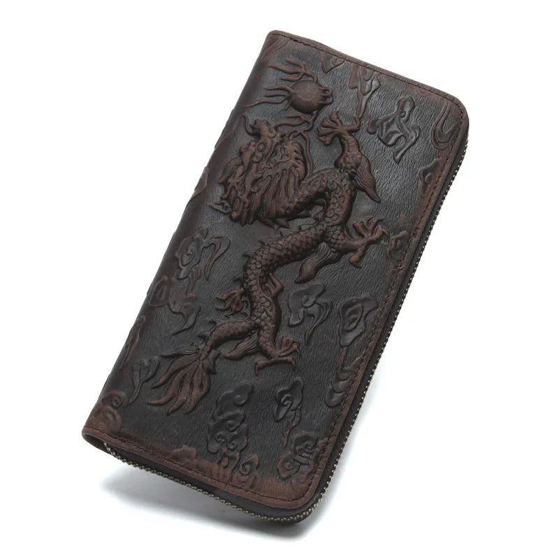 Nesitu Chinese Dragon Pattern Long Brown Vintage 100% Guarantee Genuine Leather Men Wallets Clutch Bag Real Skin Purse #M6001
Nesitu Chinese Dragon Pattern Long Brown Vintage 100% Guarantee Genuine Leather Men Wallets Clutch Bag Real Skin Purse #M6001