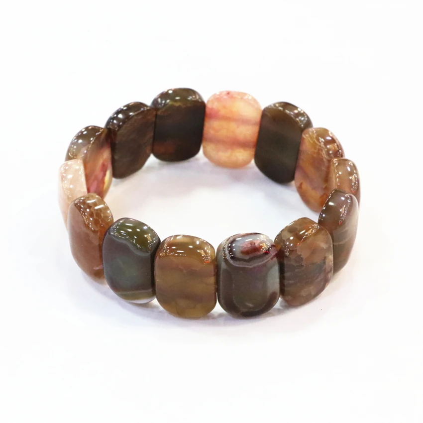 15x22mm Geometry Beads Brown Bangles Natural Stone Dream Agates Manual Beaded Bracelets For Women Charms Jewelry 7.5inch B3281
15x22mm Geometry Beads Brown Bangles Natural Stone Dream Agates Manual Beaded Bracelets For Women Charms Jewelry 7.5inch B3281